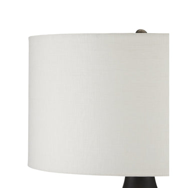 Currey & Company 66" Brigadier Hammered Black Floor Lamp 2