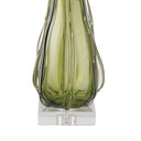 Currey & Company 6674 Zephyr Table Lamp in Green/Clear 2