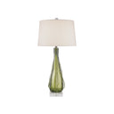 Currey & Company 6674 Zephyr Table Lamp in Green/Clear 1