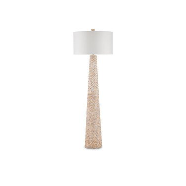 Currey & Company 67.25" Birdsong Water Hyacinth Floor Lamp 10