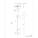 Currey & Company 67.5" Mangrove Bronze Floor Lamp 7