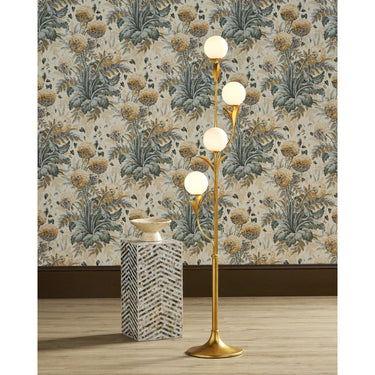 Currey & Company 67.75" Rossville 4-Light Floor Lamp 4