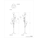 Currey & Company 67.75" Rossville 4-Light Floor Lamp 6