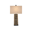Currey & Company 6862 Villamare Table Lamp in Natural/Satin Black 3