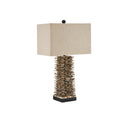 Currey & Company 6862 Villamare Table Lamp in Natural/Satin Black 4