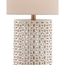 Currey & Company 6925 Bellemeade Table Lamp in Ivory/Antique Brass 2