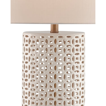 Currey & Company 6925 Bellemeade Table Lamp in Ivory/Antique Brass 2