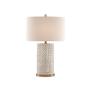 Currey & Company 6925 Bellemeade Table Lamp in Ivory/Antique Brass 1