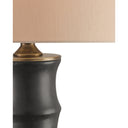 Currey & Company 6955 Roark Table Lamp in Matte Black/Antique Brass 2