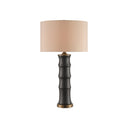 Currey & Company 6955 Roark Table Lamp in Matte Black/Antique Brass 1