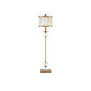 Currey & Company 6986 Parfait Table Lamp in Clear/Antique Brass 1