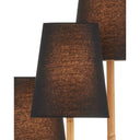 Currey & Company 70.5" Triptych Rattan Floor Lamp 3