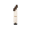 Currey & Company 70.5" Triptych Rattan Floor Lamp 