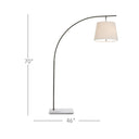 Currey & Company 70" Cloister Arc Floor Lamp 12