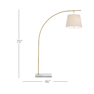 Currey & Company 70" Cloister Arc Floor Lamp 5