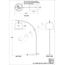 Currey & Company 70" Cloister Arc Floor Lamp 6