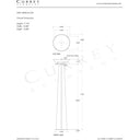 Currey & Company 71" x 16.875" Calyx Torchiere Floor Lamp 8