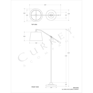Currey & Company 8000-0-C1 Maxstoke 1 Light Floor Lamp 11