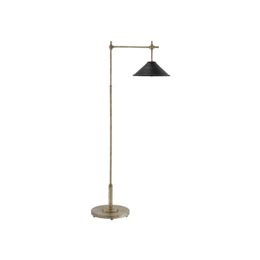Currey & Company 8000-0007 Dao 1 Light Floor Lamp in Silver Granello/Satin Black 1