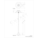 Currey & Company 8000-0016 Fudo Floor Lamp in Mole Black/Contemporary Gold Leaf/Polished Concrete 4