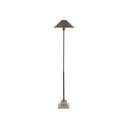 Currey & Company 8000-0016 Fudo Floor Lamp in Mole Black/Contemporary Gold Leaf/Polished Concrete 1
