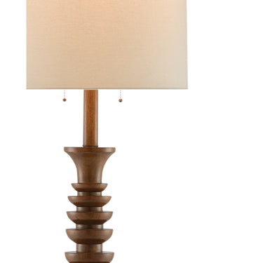 Currey & Company 8000-0034 Malayan 2 Light Floor Lamp in Natural 2