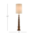 Currey & Company 8000-0034 Malayan 2 Light Floor Lamp in Natural 6