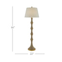 Currey & Company 8000-0039 Bourgeon 1 Light Floor Lamp in Natural/Dark Contemporary Gold Leaf 5