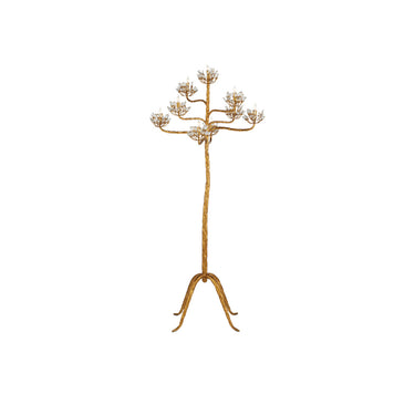 Currey & Company 8000-0045 Agave Americana 9 Light Floor Candelabra in Contemporary Gold Leaf 3