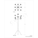Currey & Company 8000-0045 Agave Americana 9 Light Floor Candelabra in Contemporary Gold Leaf 5