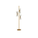Currey & Company 8000-0046 Novatude 6 Light Floor Lamp in Antique Gold Leaf/Contemporary Silver Leaf 3