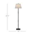 Currey & Company 8000-0049 Lohn 1 Light Floor Lamp in Mole Black 4