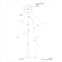 Currey & Company 8000-0049 Lohn 1 Light Floor Lamp in Mole Black 5