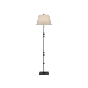 Currey & Company 8000-0049 Lohn 1 Light Floor Lamp in Mole Black 1