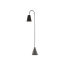 Currey & Company 8000-0070 Lotz 1 Light Floor Lamp in Black Iron/Silver Leaf/Polished Concrete 3