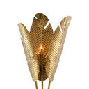 Currey & Company 8000-0071 Tropical 3 Light Floor Lamp in Vintage Brass/Black 2