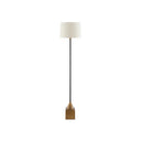 Currey & Company 8000-0073 Keeler 1 Light Floor Lamp in Antique Brass/Black 3