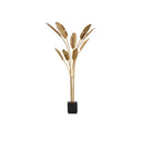 Currey & Company 8000-0075 Tropical Grande 9 Light Floor Lamp in Vintage Brass/Black 4