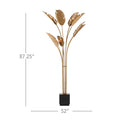 Currey & Company 8000-0075 Tropical Grande 9 Light Floor Lamp in Vintage Brass/Black 5