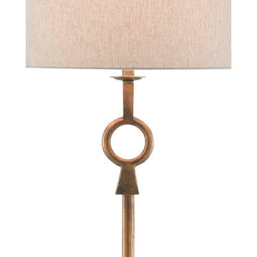 Currey & Company 8000-0077 Germaine Floor Lamp in Antique Brass 2