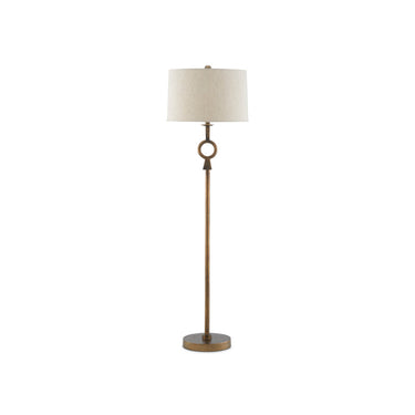 Currey & Company 8000-0077 Germaine Floor Lamp in Antique Brass 4