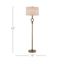 Currey & Company 8000-0077 Germaine Floor Lamp in Antique Brass 5