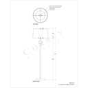 Currey & Company 8000-0077 Germaine Floor Lamp in Antique Brass 6