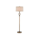 Currey & Company 8000-0077 Germaine Floor Lamp in Antique Brass 1