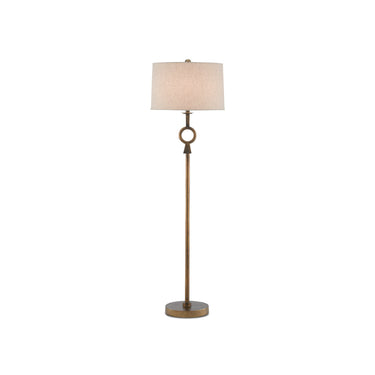 Currey & Company 8000-0077 Germaine Floor Lamp in Antique Brass 1