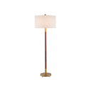 Currey & Company 8000-0081 Bravo 1 Light Floor Lamp in Gray Salt/Antique Brass 3
