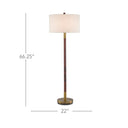 Currey & Company 8000-0081 Bravo 1 Light Floor Lamp in Gray Salt/Antique Brass 5