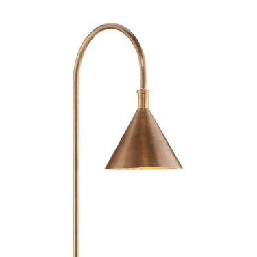 Currey & Company 8000-0094 Vision 1 Light Floor Lamp in Vintage Brass/Black 2