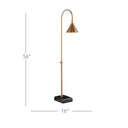 Currey & Company 8000-0094 Vision 1 Light Floor Lamp in Vintage Brass/Black 5