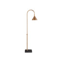 Currey & Company 8000-0094 Vision 1 Light Floor Lamp in Vintage Brass/Black 1